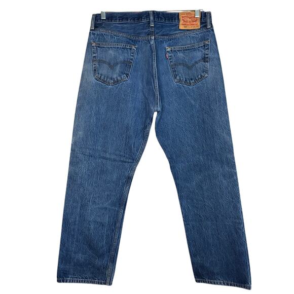 Men's Levi's 501 Original Fit Denim Jeans, Size 38 X 33, EUC - Picture 2 of 5